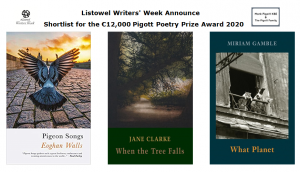 Shortlist for Pigott Poetry Prize Award 2020
